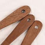 Langer Griff, unbemalte Hühnerflügel, Holzspatel, Küchenutensilien, Large Spatula, Large vegetable Spatula, Oblique Spade, Square Curved Spade, 3 Square Curved Spade – Bild 4