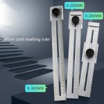 Tragbares Markierungslineal für die Holzbearbeitung, 0-200mm, 0-250mm, 0-300mm – Bild 2