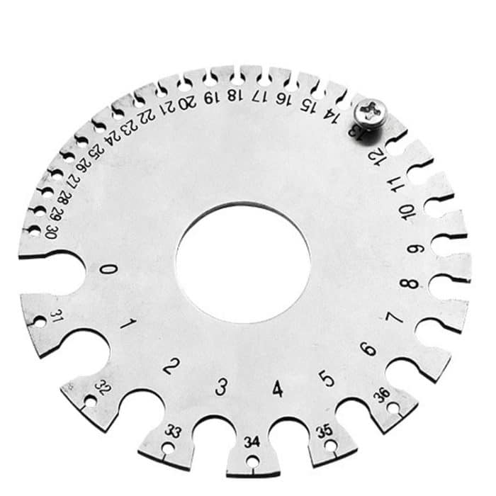 Edelstahl-Drahtstärke Modell Schweißinspektionslineal Dicke Lineal Drahtschweißlehre – Bild 2