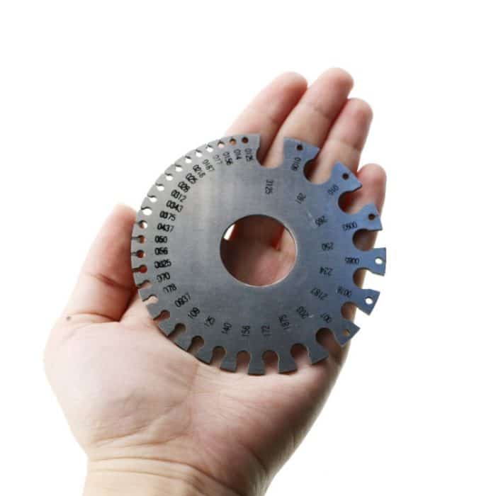 Edelstahl-Drahtstärke Modell Schweißinspektionslineal Dicke Lineal Drahtschweißlehre – Bild 6