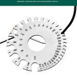 Edelstahl-Drahtstärke Modell Schweißinspektionslineal Dicke Lineal Drahtschweißlehre – Bild 8