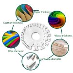 Edelstahl-Drahtstärke Modell Schweißinspektionslineal Dicke Lineal Drahtschweißlehre – Bild 9