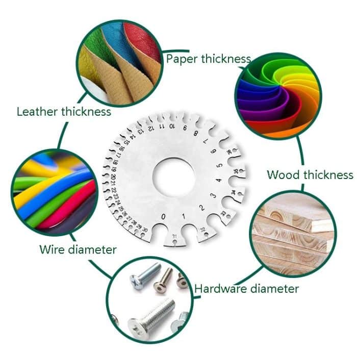 Edelstahl-Drahtstärke Modell Schweißinspektionslineal Dicke Lineal Drahtschweißlehre – Bild 9