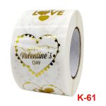 2 Stück transparenter herzförmiger Aufkleber mit Heißprägung, Dankesgeschenk, Dekorationsaufkleber, Thank You Gift Sticker – Bild 2