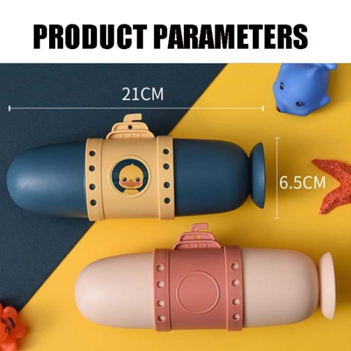 3 Stück U-Boot-Reisezahnbürsten-Aufbewahrungsbox, tragbarer Waschbecher – Bild 3