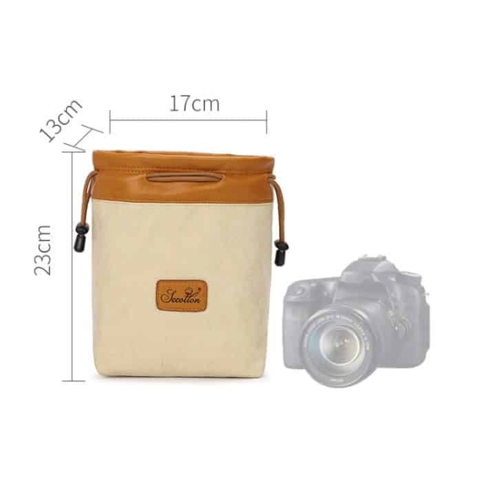 S.C.COTTON Liner Bag Wasserdichter digitaler Schutz Tragbare SLR-Objektivtasche Mikro-Einzelkameratasche Fototasche, Beige L, Carbon Black L, Gray L, Beige M, Carbon Black M, Gray M, Beige S, Carbon Black S, Gray S – Bild 9