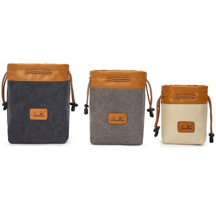 S.C.COTTON Liner Bag Wasserdichter digitaler Schutz Tragbare SLR-Objektivtasche Mikro-Einzelkameratasche Fototasche, Beige L, Carbon Black L, Gray L, Beige M, Carbon Black M, Gray M, Beige S, Carbon Black S, Gray S – Bild 4