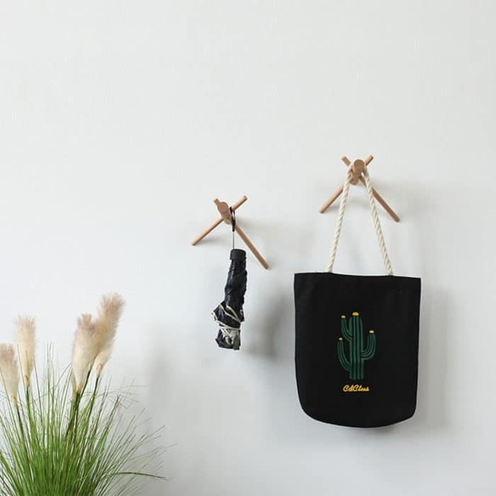 Massivholz Kleiderbügel Wanddekoration Kleiderhaken, Beech Hook, Black Walnut Hook – Bild 4