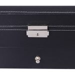 PU-Leder Doppelschicht Brillenetui Sonnenbrillen Aufbewahrungsbox – Bild 4