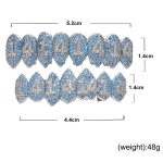 Halloween-Vampir-8-Zirkon-Hip-Hop-Hosenträger, Platinum Suit, Gold Suit, Platinum Upper Teeth, Platinum Lower Teeth, Gold Upper Teeth, Gold Lower Teeth – Bild 2