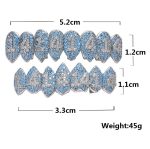 Halloween-Accessoires Hip-Hop-Hosenträger mit Mikroeinlage aus Zirkon, Gold Suit, Silver Suit, Gold Upper Teeth, Gold Lower Teeth, Silver Upper Teeth, Silver Lower Teeth – Bild 2