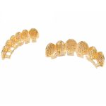 Halloween-Accessoires Hip-Hop-Hosenträger mit Mikroeinlage aus Zirkon, Gold Suit, Silver Suit, Gold Upper Teeth, Gold Lower Teeth, Silver Upper Teeth, Silver Lower Teeth – Bild 4