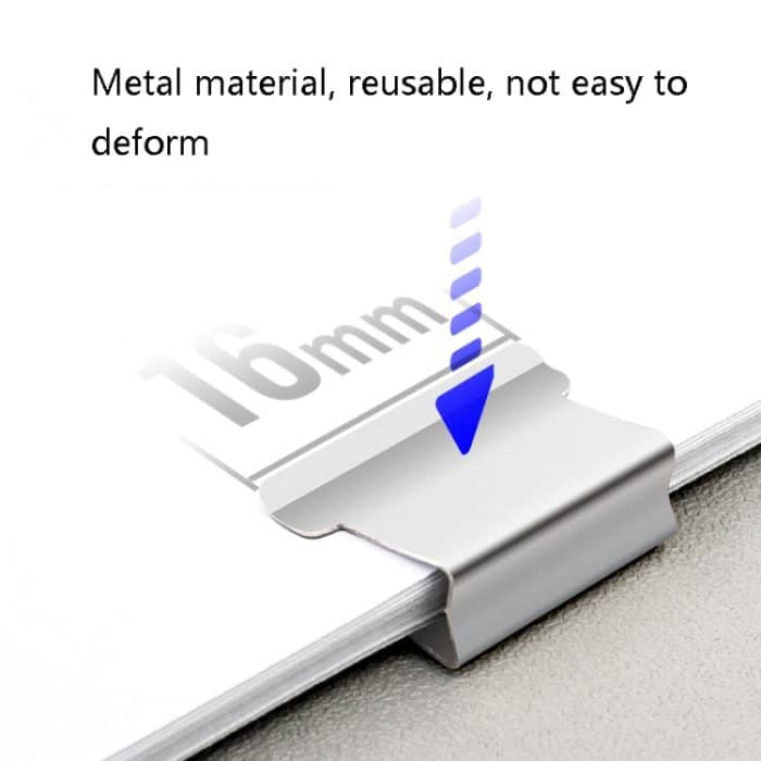 5 Stück Deli Office Stationery Zusatzclip Push Clipper, 8591, 8591A (Black), 8591A (White) – Bild 3