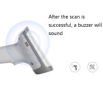 Deli 14950 eindimensionaler zweidimensionaler Scanner Supermarkt Catering Scanpistole, Wired (Black), Wired (White), Wireless (Black), Wireless (White) – Bild 5