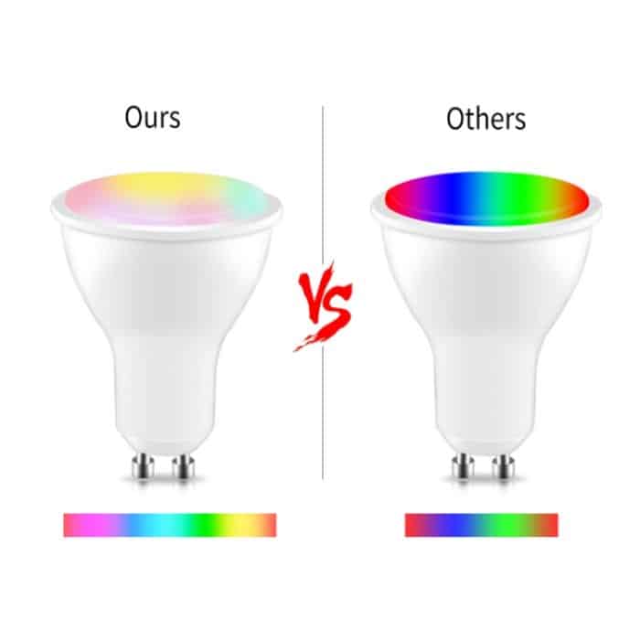 GU10 8W AC85-265V Dimmbarer LED-Strahler mit Fernbedienung, Weihnachtsdekoration, Heimbeleuchtung – Bild 3