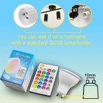 GU10 8W AC85-265V Dimmbarer LED-Strahler mit Fernbedienung, Weihnachtsdekoration, Heimbeleuchtung – Bild 10