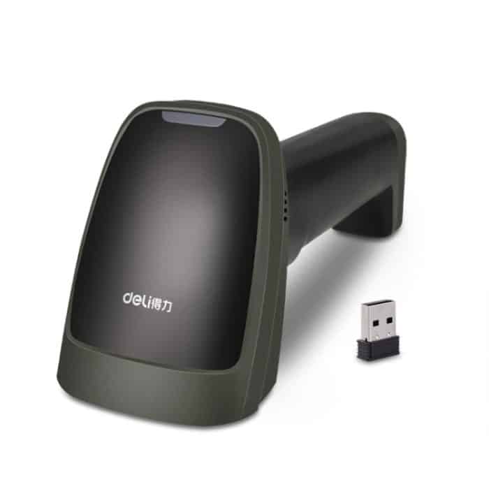 TBD0560166603.jpg Deli verkabelter und kabelloser Scanner, Drogerie, Supermarkt, Gastronomie, Logistik, Registrierkassenscanner, 14882 (Black), 14882 (White), 14882W (Black), 14882W (White) – Bild 1