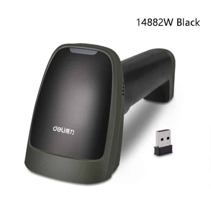 Deli verkabelter und kabelloser Scanner, Drogerie, Supermarkt, Gastronomie, Logistik, Registrierkassenscanner, 14882 (Black), 14882 (White), 14882W (Black), 14882W (White) – Bild 2