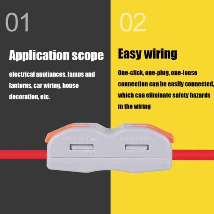 422A 10 PCS Universal-PCT-Anschluss-Schnellkabelverbindung – Bild 6