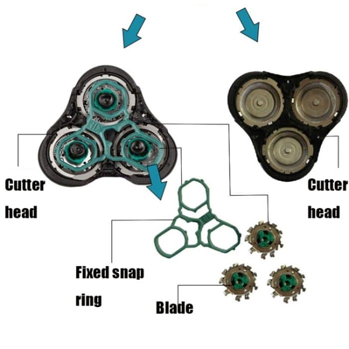 RQ11 Razor Head für Philips Rasierer RQ1150 / RQ1160 / RQ1180 / RQ1190 / RQ1175 – Bild 5