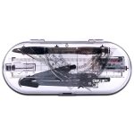 2-teiliges Deli 9591 Zeichenset für Schüler, 8-teiliges Set, Kompass-Lineal-Set, Schreibwaren für Schüler – Bild 2