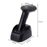Deli 14951W Barcode-Scanner Eindimensionaler Code-Scanner – Bild 2