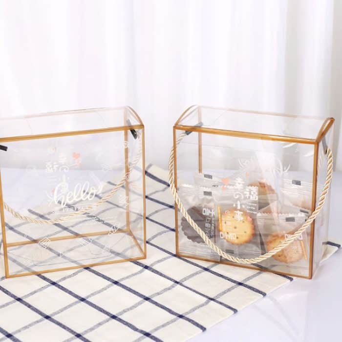 10 Stück Schneeflocken-Gebäck-Verpackungsbox, transparente Geschenkbox – Bild 5