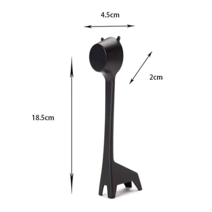 5 PCS Cartoon Giraffe Form Kaffee Löffel Kaffeebohnen Pulver Quantitative Löffel Dosierung Kunststoff Löffel, Coffee Spoon – Bild 3