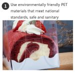 50 Stück tragbare lange Kuchenrolle, transparente Box, Gebäck, Backverpackung, Box, Small Roll (13x8x10cm), Half Roll (16x9x9cm) – Bild 3