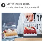 50 Stück tragbare lange Kuchenrolle, transparente Box, Gebäck, Backverpackung, Box, Small Roll (13x8x10cm), Half Roll (16x9x9cm) – Bild 6