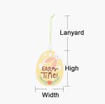 5 Packungen Oster-Holzanhänger, festliche Atmosphäre, Dekorationsartikel, Bunny Egg Shell, Rabbit Lifting Eggshell, Small Egg Shell, Yellow Rabbit Eggshell, Pink Egg, Yellow Rabbit Tooth Egg, Light Yellow Upside-down Rabbit Eggs, Blue Egg... – Bild 2