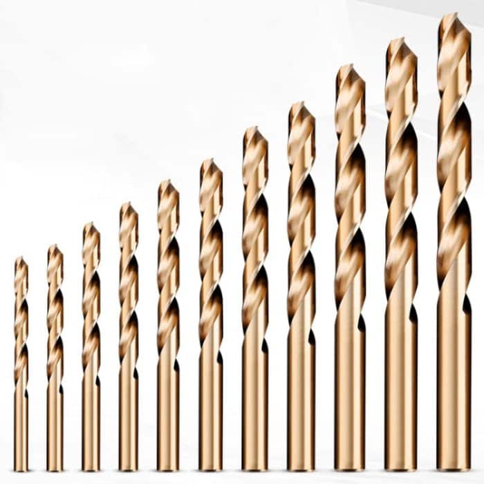 5 Stück Schnellarbeitsstahl M35 kobalthaltiger Spiralbohrer, vollständig geschliffener Edelstahlbohrer, 5 PCS 9.0mm, 5 PCS 9.5mm, 5 PCS 10.0mm, 5 PCS 10.5mm, 5 PCS 11.0mm, 5 PCS 11.5mm, 5 PCS 12.0mm, 5 PCS 12.5mm, 5 PCS 13.0mm – Bild 2