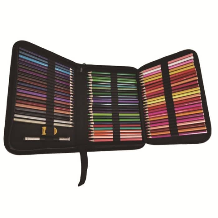 72 Farbe Sechseck ölig Buntstift Handtasche Set – Bild 1