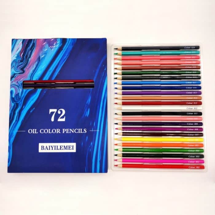 72-Farben Student Drawing Coloured Pencil Vollständige englische Version Set – Bild 1