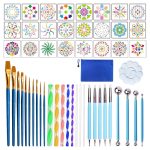 53 PCS Mandala Zeichenwerkzeug mit Aufbewahrungstasche