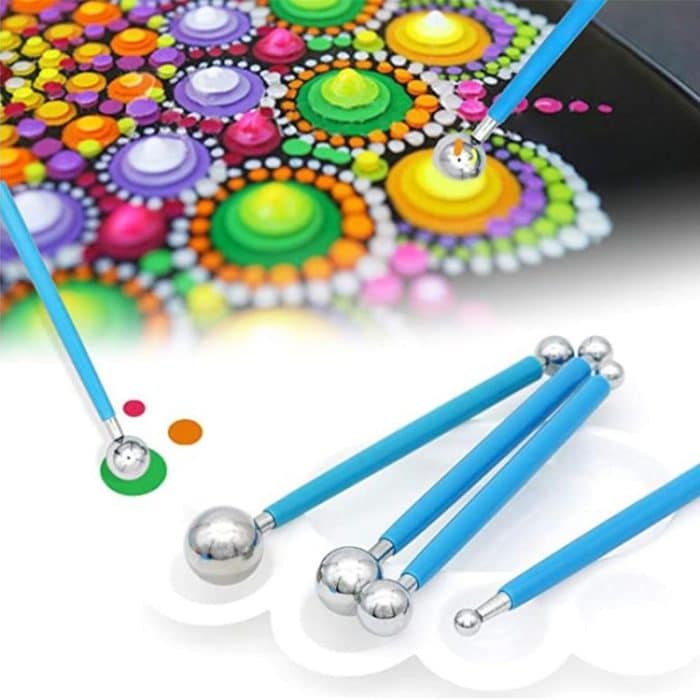 53 PCS Mandala Zeichenwerkzeug mit Aufbewahrungstasche – Bild 4