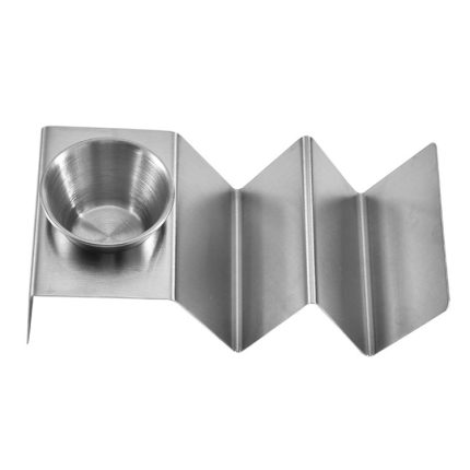 2 Stück Backen-Edelstahl-Pfannkuchenständer-Buffet-Werkzeuge, With Cup, With Handle, Without Handle