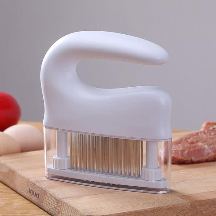 Edelstahl Tenderloin Fleisch Klopfen Fleisch Nadel 48-Pin Haushalt Küche Rib Breaker, 16.5x14.5cm – Bild 2