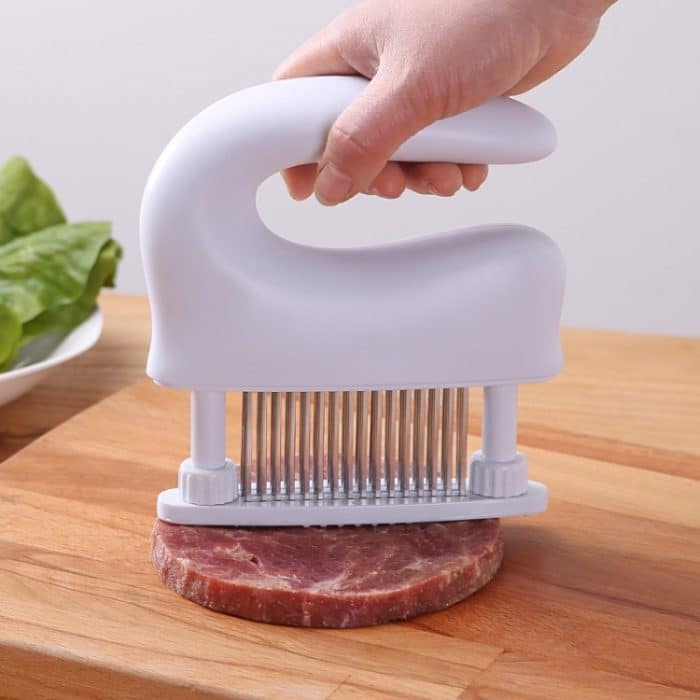 Edelstahl Tenderloin Fleisch Klopfen Fleisch Nadel 48-Pin Haushalt Küche Rib Breaker, 16.5x14.5cm – Bild 7