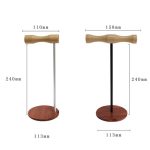 Kreativer Kopfhörerständer aus Holz mit Metallstange am Kopf, Single-sided White Metal Rod, Single-sided Black Metal Rod, Double-sided White Metal Rod, Double-sided Black Metal Rod – Bild 2