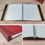 12-Zoll-Fotoalbum mit Ledereinband, 20 Seiten/40 Seiten, Gedenk-Wachstumsbuch, Retro-laminiertes, selbstklebendes DIY-Fotoalbum – Bild 5