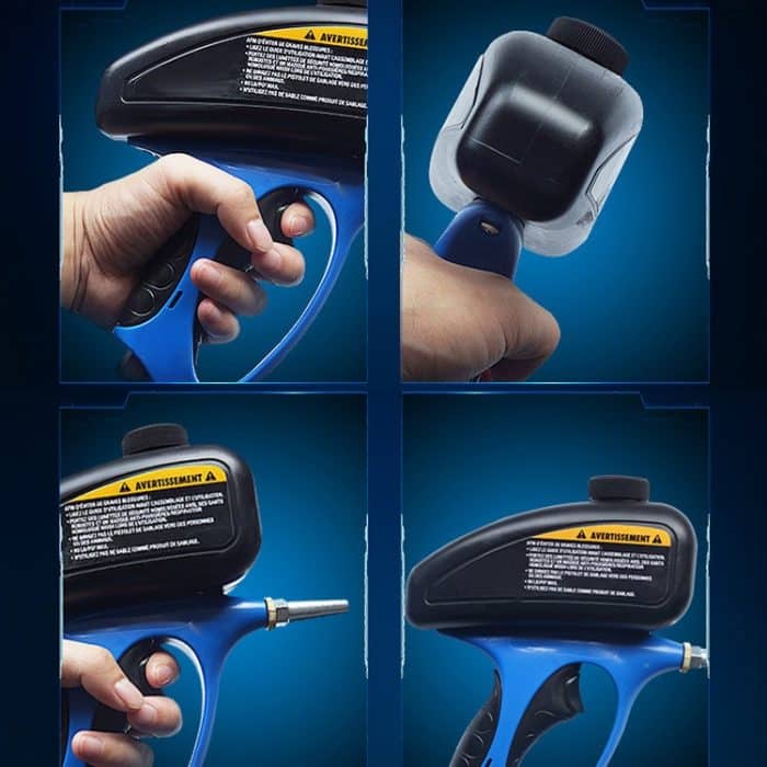 Pneumatischer Sandblasterglas-Grabstein-Tintenstrahl mit kleiner Düse – Bild 8