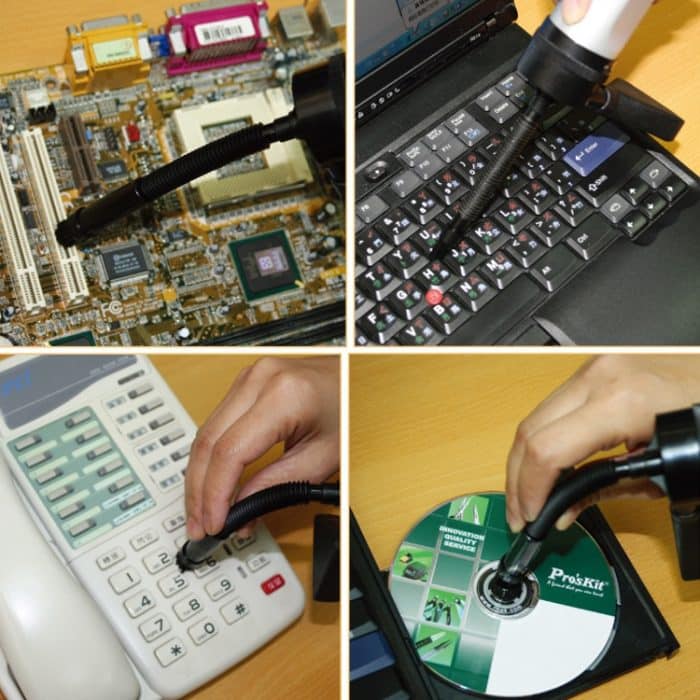 Pro'sKit MS-C001 Mini-Staubsauger für mobile Computer, Tastatur, Staubsammler, Reinigungswerkzeug – Bild 6