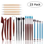 23 In 1 Holzton Kunststoff Keramik Ton Werkzeugset Multifunktionales Carving Combo Set
