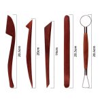 23 In 1 Holzton Kunststoff Keramik Ton Werkzeugset Multifunktionales Carving Combo Set – Bild 2