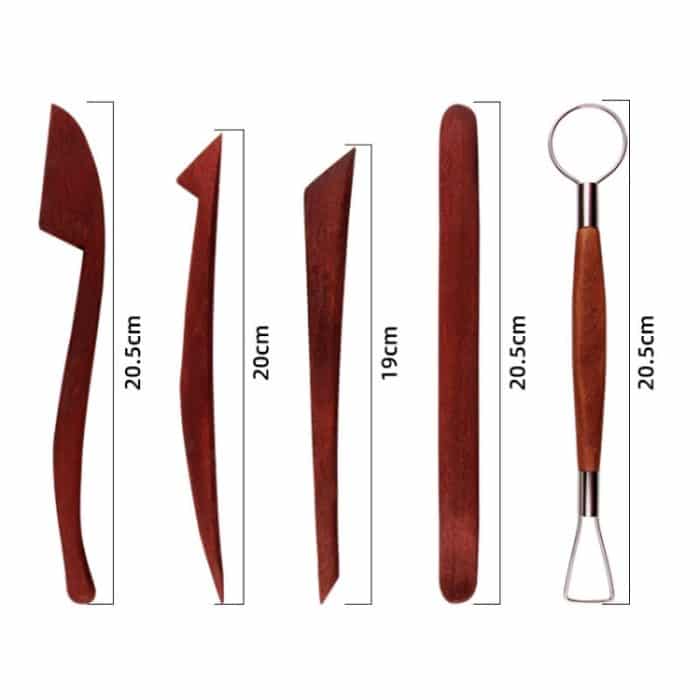 23 In 1 Holzton Kunststoff Keramik Ton Werkzeugset Multifunktionales Carving Combo Set – Bild 2