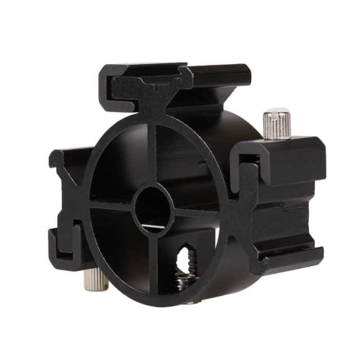 2 PCS Round Field 3 Dreikopf-Adapter für Blitzschuhhalterung Blitzhalterung Lichtständerhalter – Bild 3