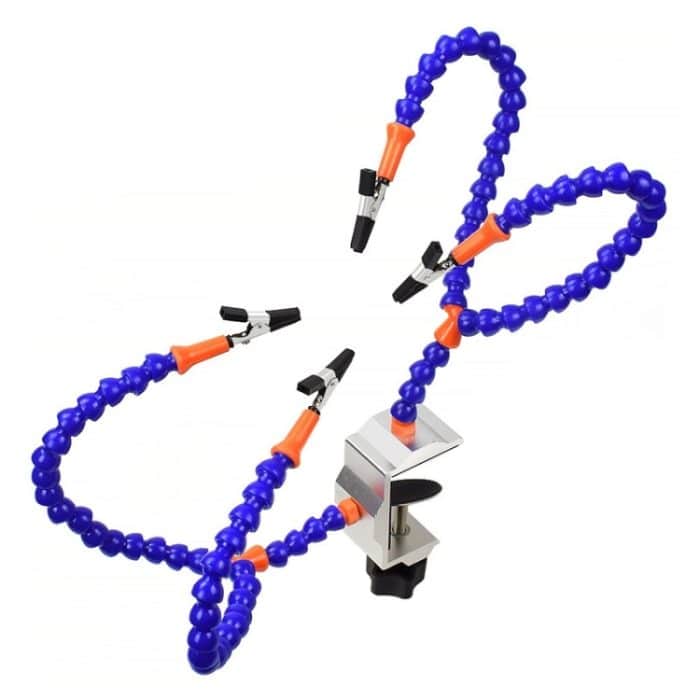 Universal-Arm-Thermostat-Schweißstation, Werkbank aus Aluminiumlegierung mit vier Backen, N-Y4BE-SY9 – Bild 1