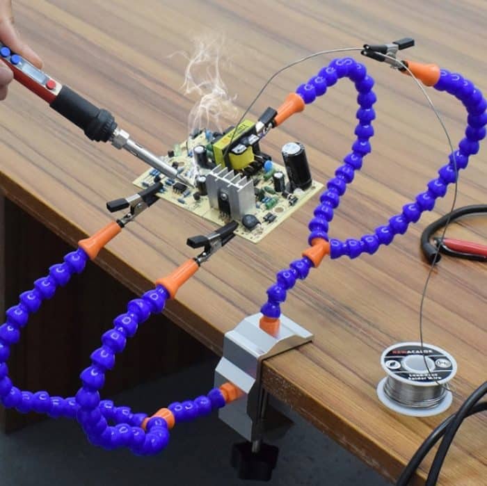 Universal-Arm-Thermostat-Schweißstation, Werkbank aus Aluminiumlegierung mit vier Backen, N-Y4BE-SY9 – Bild 8