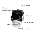 180 Grad Schaukel Mini Stativ Kugelkopfhalterung Kaltschuhhalterung 1/4 Zoll Schraubenadapter – Bild 5